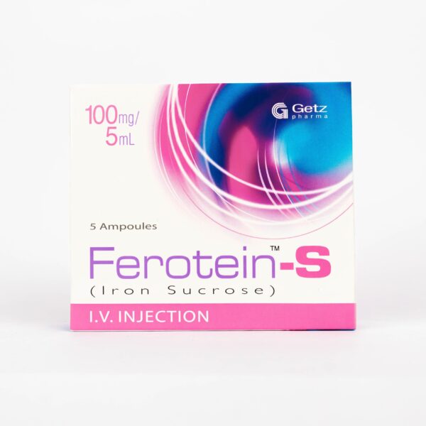 FEROTEIN S AMPOULES 100MG/5ML