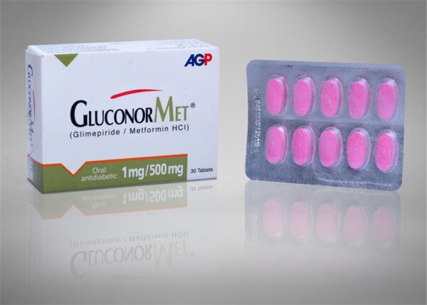 GLUCONORMET 1/500MG TABLETS