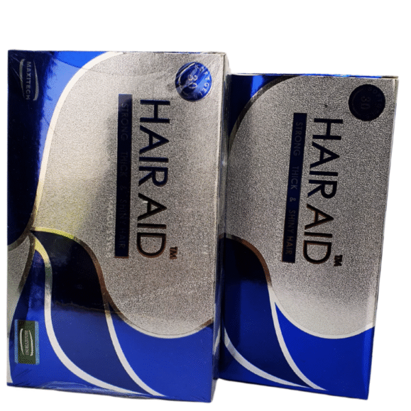 HAIR AID CAPSULE dietary supplement that enhances hair strength nourishes hair follicles reduces hair fall improves hair texture packed with vitamins and minerals for a healthy scalp.