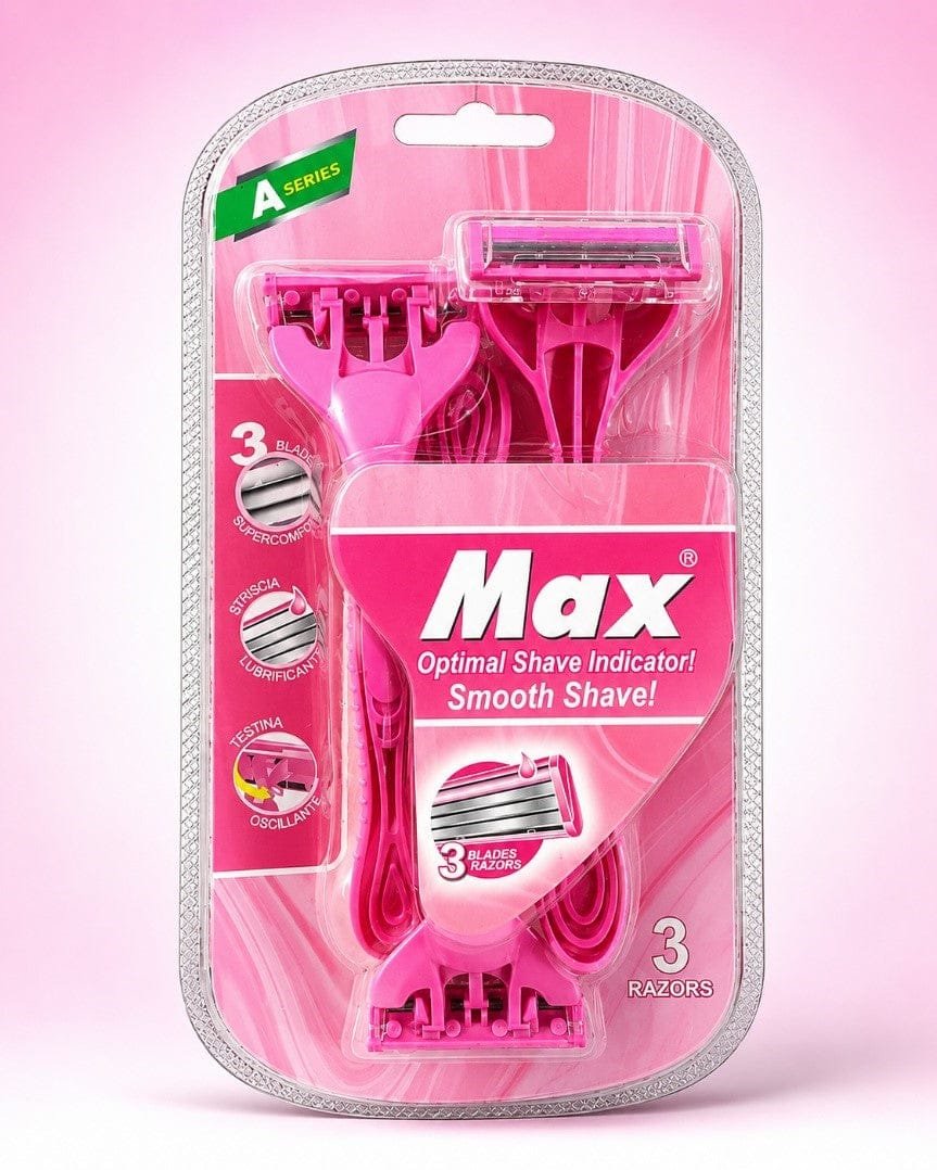 Max three blade razor