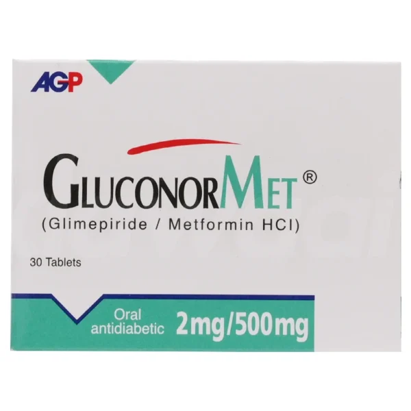 GLUCONORMET 2/500MG TABLETS