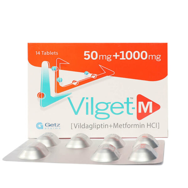 VILGET-M 50MG/1000MG TAB
